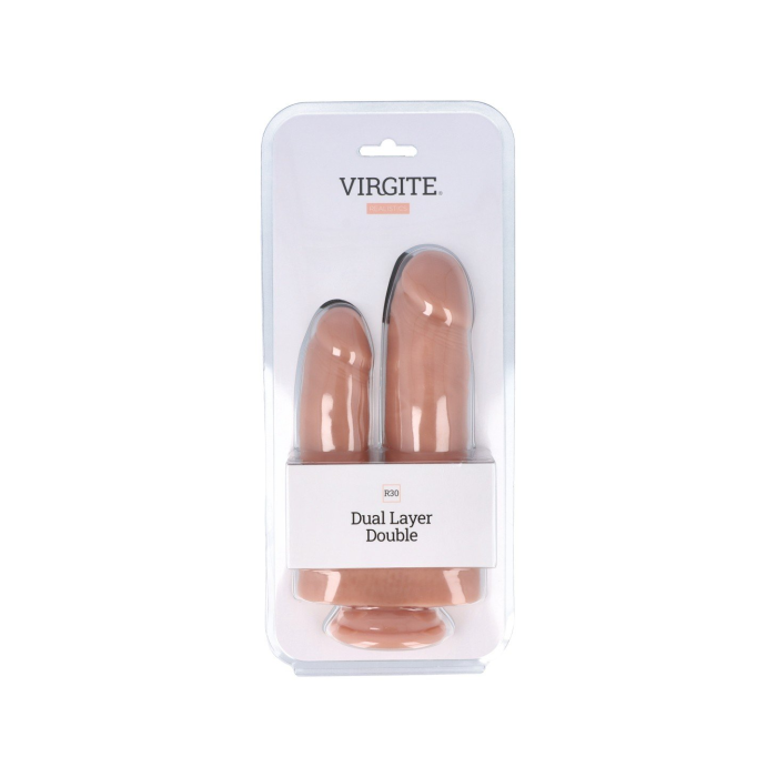 VIRGITE R30 DUAL DOUBLE LAYER REALISTIC - 22cm y 17.5 cm.